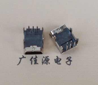 虎门镇Mini usb 5p接口,迷你B型母座,四脚DIP插板,连接器