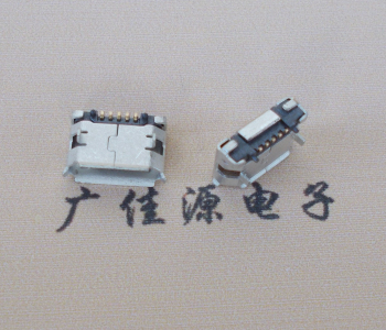 虎门镇Micro USB 5pin接口 固定脚距6.4插板有柱卷边