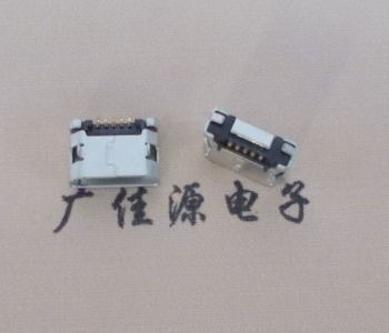 虎门镇MICRO USB接口 90度卧式母座 插板有柱直边