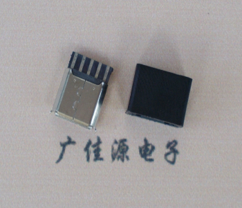 虎门镇麦克-迈克 接口USB5p焊线母座 带胶外套 连接器