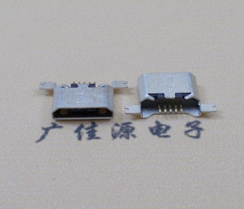 虎门镇MK USB B Type 沉板0.9母座后两脚SMT口不卷边