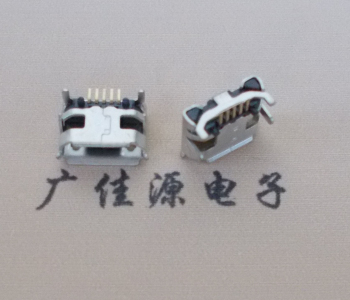 虎门镇Micro USB母座牛角间距7.2x6.6mm加长端子定位柱