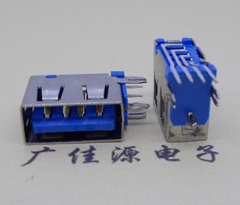 虎门镇USB 测插2.0母座 短体10.0MM 接口 蓝色胶芯