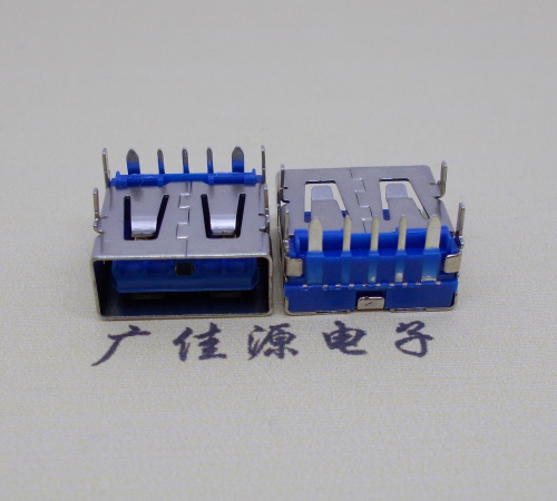 虎门镇 USB5安大电流母座 OPPO蓝色胶芯,快速充电接口