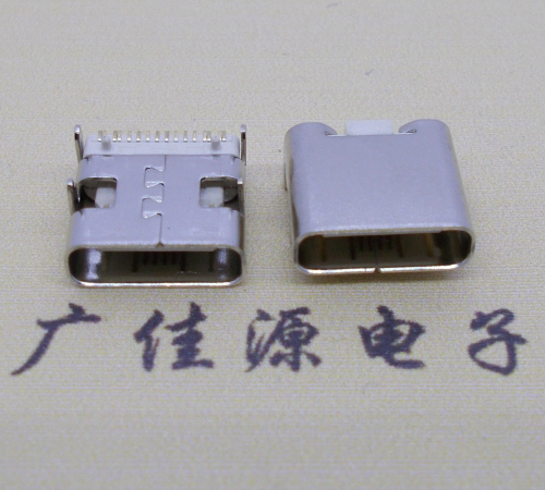 虎门镇卧式板上型Type-C16P母座H=8.3连接器