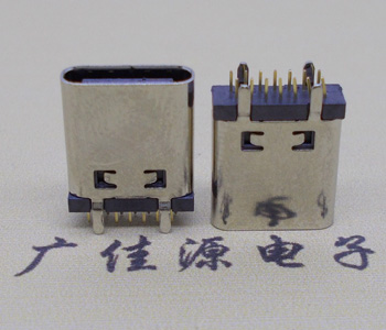 虎门镇立式直插usb type-c14p母座长L=10.0mm