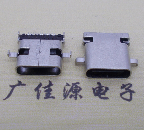 虎门镇卧式type-c24p母座沉板1.1mm前插后贴连接器
