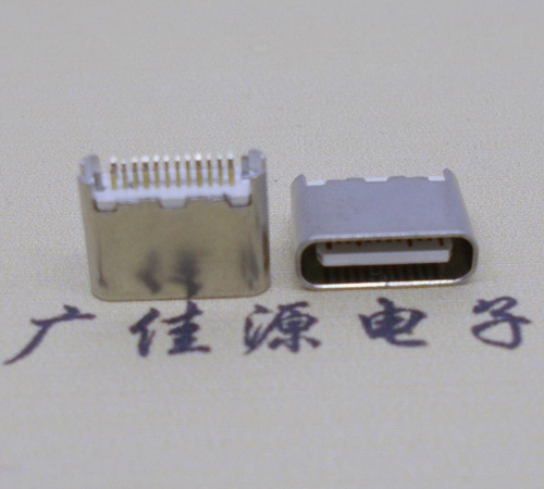虎门镇type-c24p母座短体6.5mm夹板连接器