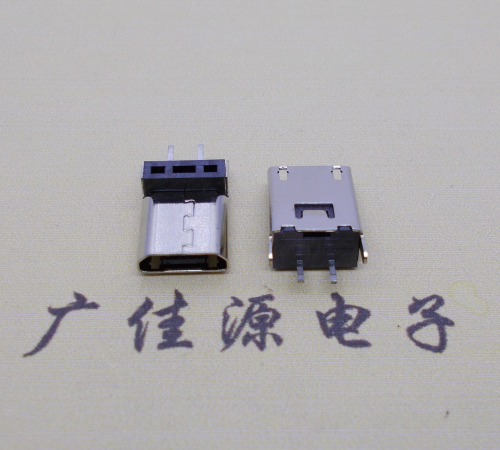 虎门镇micro 2p直插母座无卷边180度铆合式H=9.3、10.0、10.5、11.5mm