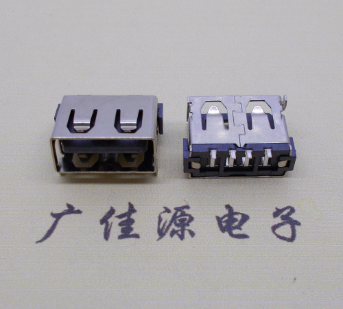 虎门镇usb2.0母座带弹两脚插整体长度10.0mm