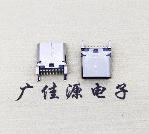 虎门镇USB 3.1TYPE-C16Pin立贴母头座子引脚接线正负级详解