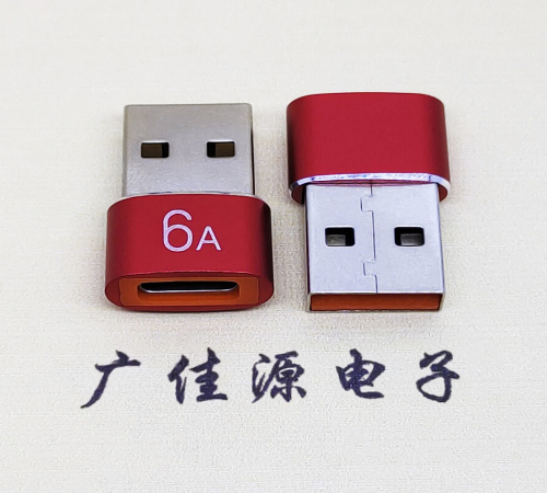 虎门镇USB 2.0A公转TYPE-C母二合一成品转接头 3A/5V电阻