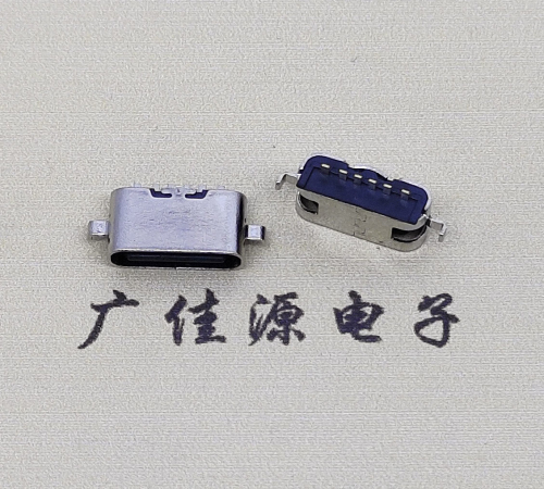 虎门镇type c6p母座接口 沉板0.8mm 两脚插板引脚定义  